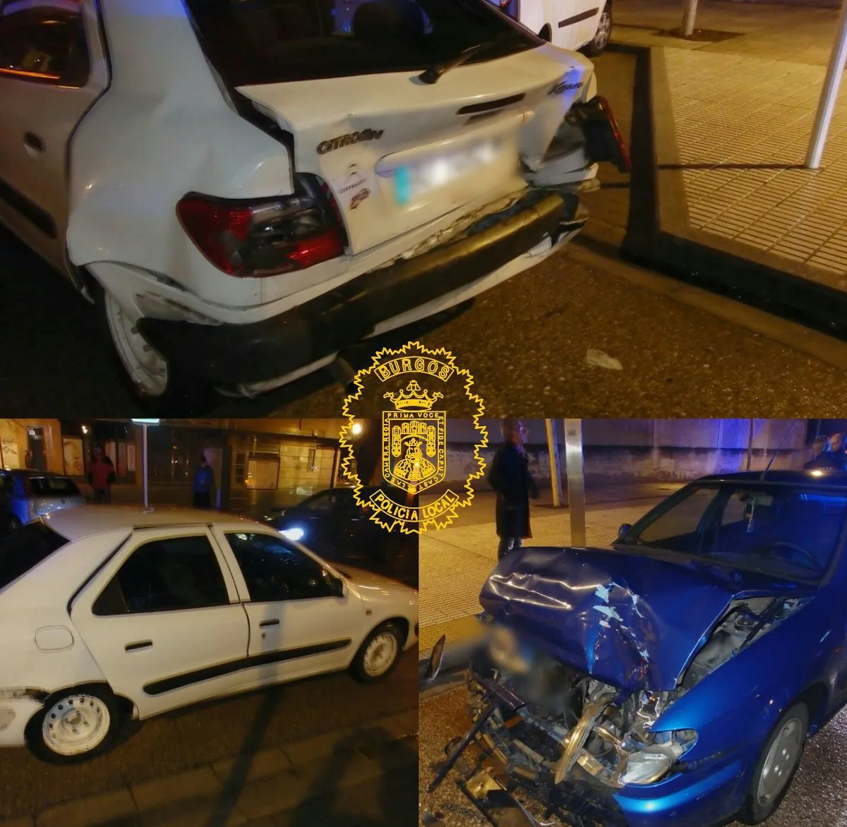 Sucesos Burgos: Un positivo en alcoholemia deja tres heridos en Severo Ochoa