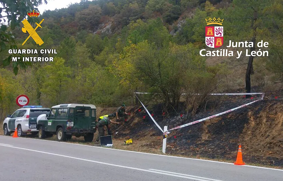Sucesos Burgos: La Guardia Civil investiga a tres jóvenes por un delito de incendio forestal