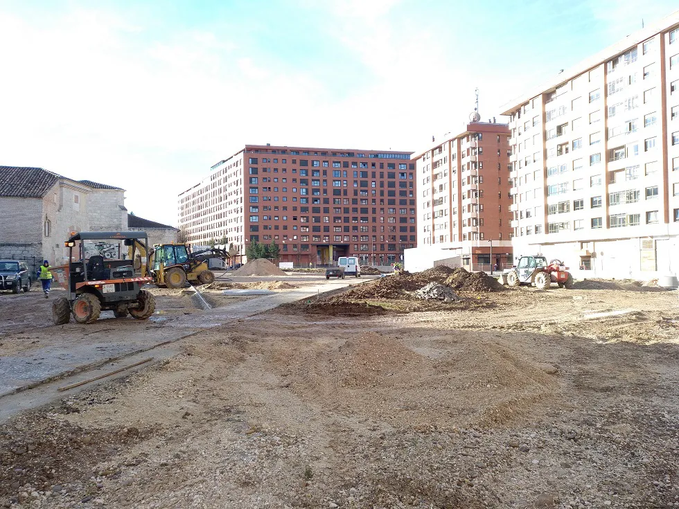 Actualidad Burgos: Las obras de urbanización del parque de las Huertas de la Concepción concluirán en el mes de julio