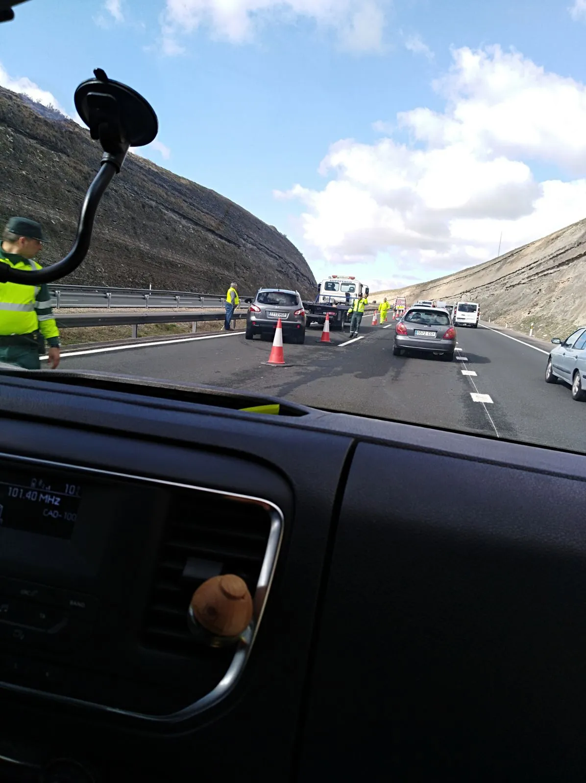 Sucesos Burgos: Un accidente de tráfico provoca retenciones kilométricas en la AP-1