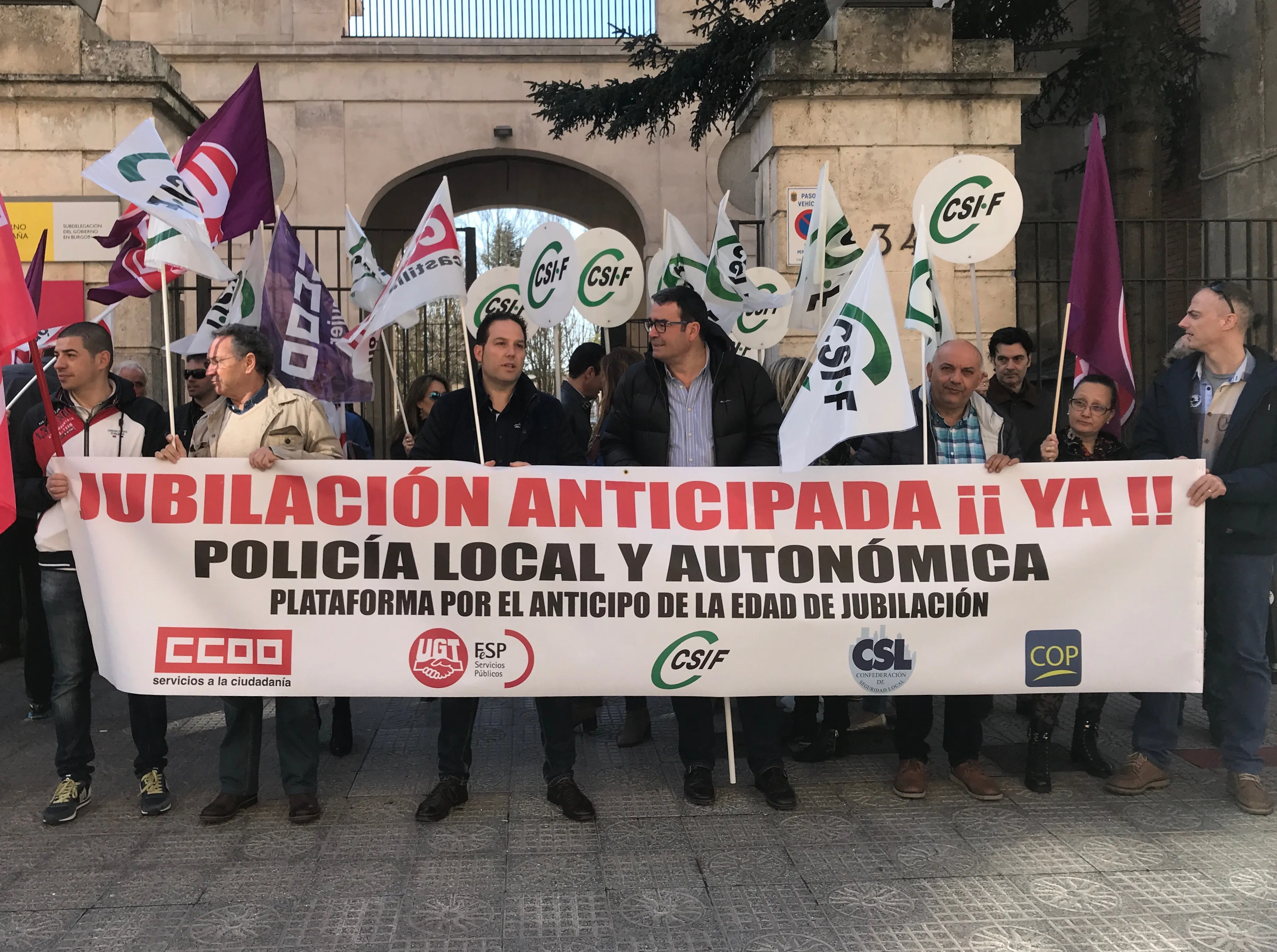 Local Burgos: La Policía Local vuelve a concentrarse por el anticipo de la edad de jubilación