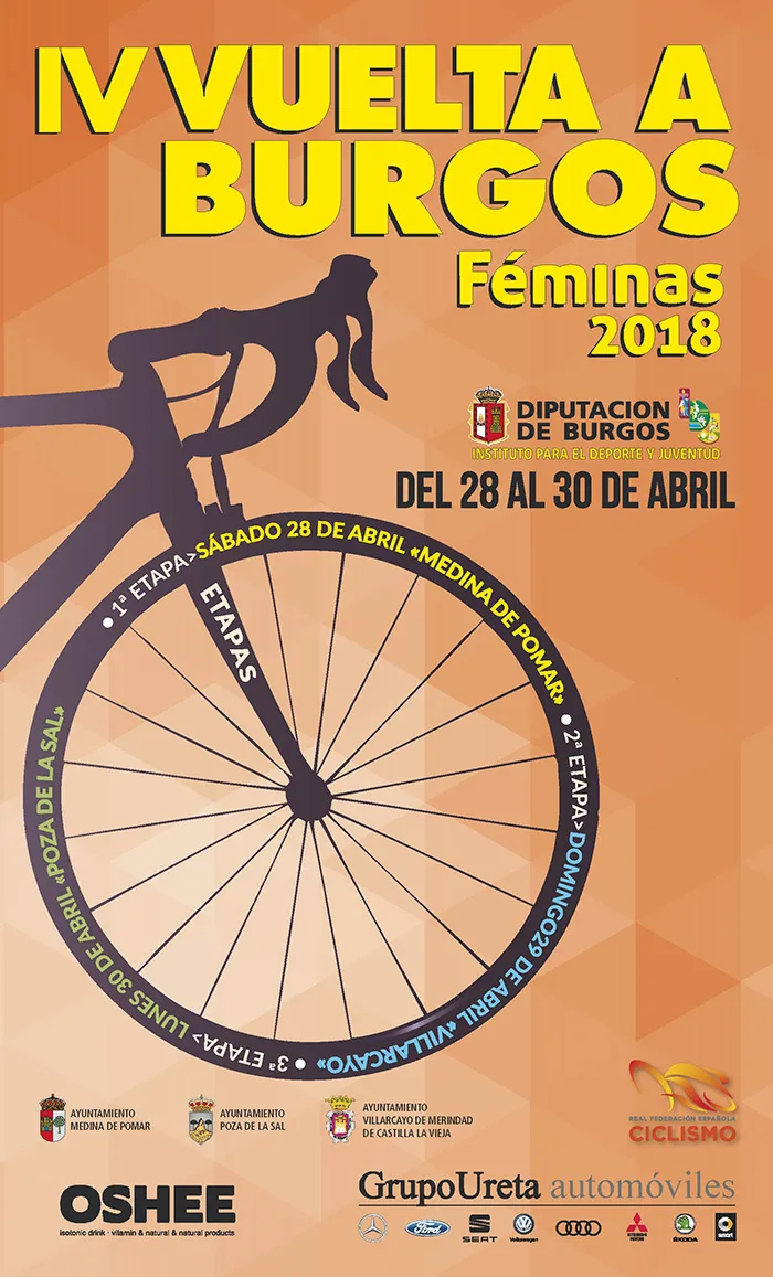 Deportes Burgos: Medina de Pomar dará el pistoletazo de salida a la IV Vuelta Burgos Féminas