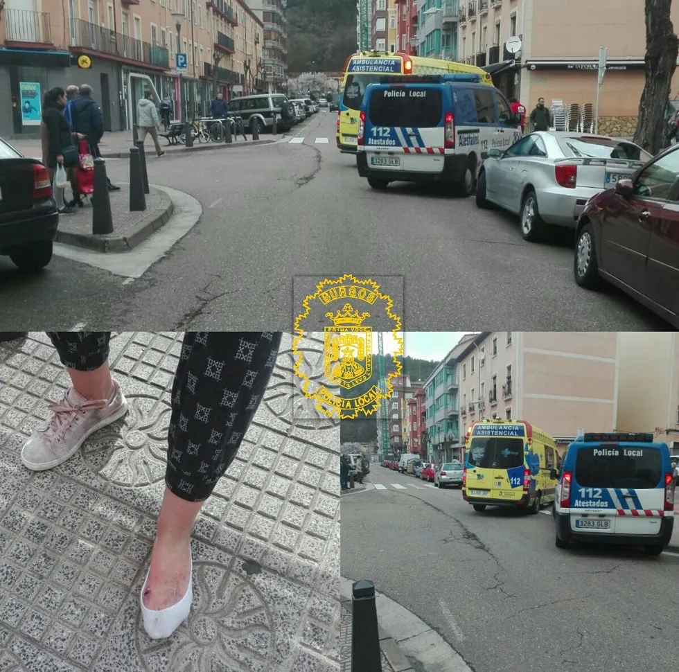 Sucesos Burgos: Tres atropellos en las calles de Burgos dejan varios heridos leves