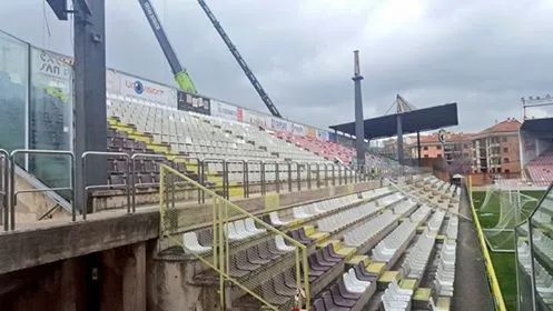 Fútbol Burgos: Las obras del Plantío obligan a reubicar a los socios del Fondo Sur