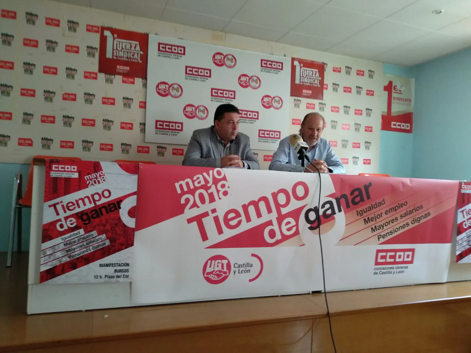 Local Burgos: Los sindicatos animan a los trabajadores a salir a la calle el 1º de mayo