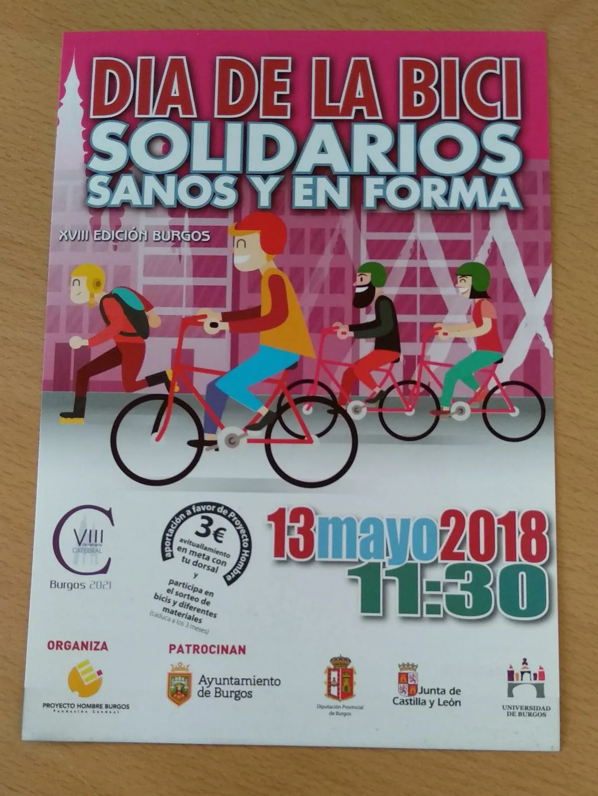 Deportes Burgos: Proyecto Hombre celebra su VIII Día de la Bici