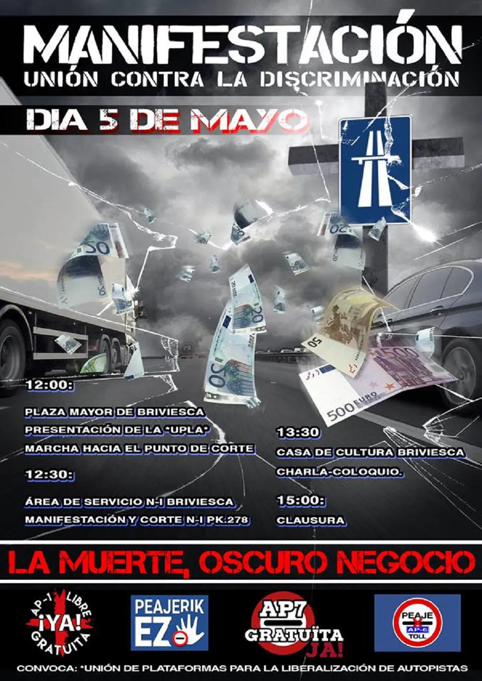 Actualidad Burgos: Briviesca acoge la presentación de la Unión de Plataformas para la Liberalización de Autopistas