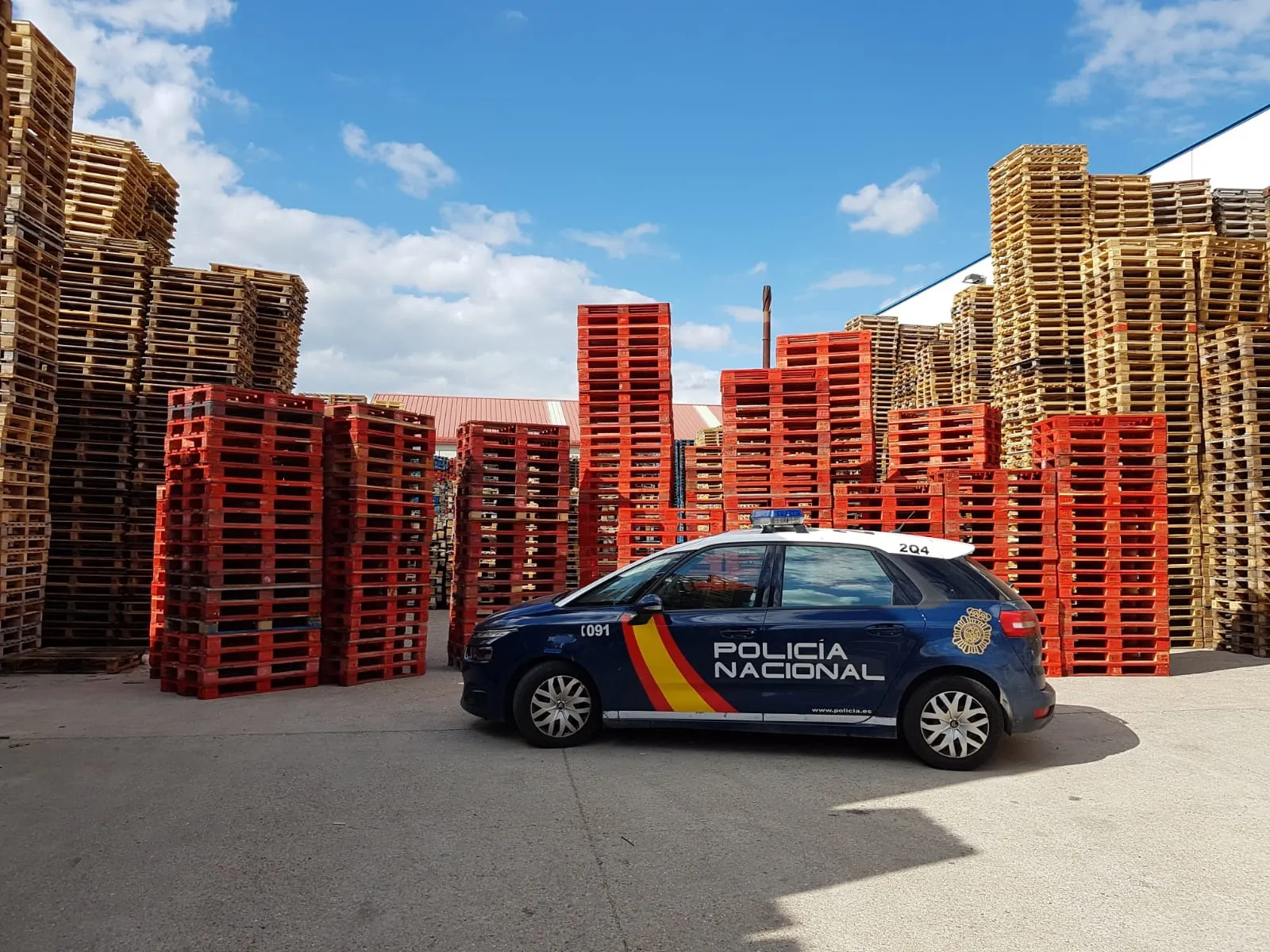 Sucesos Burgos: Recuperados 2.220 pallets con un coste de 20.000&euro;