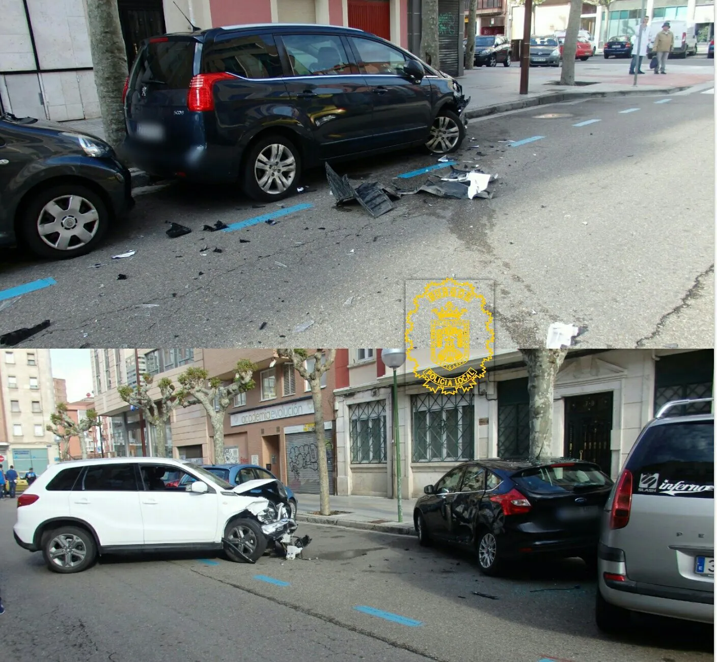 Sucesos Burgos: Descubierto circulando en dirección contraria y sextuplicando la tasa permitida de alcohol