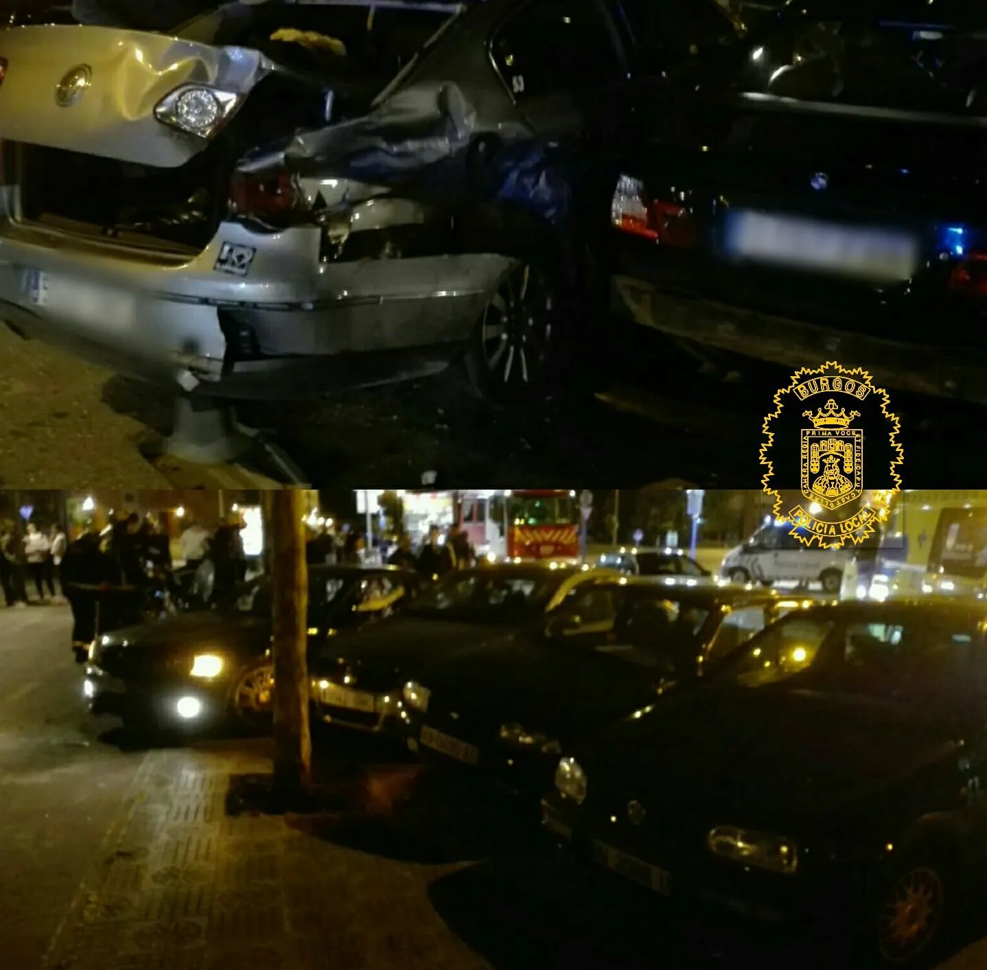 Sucesos Burgos: Tres personas resultan heridas en un accidente de tráfico