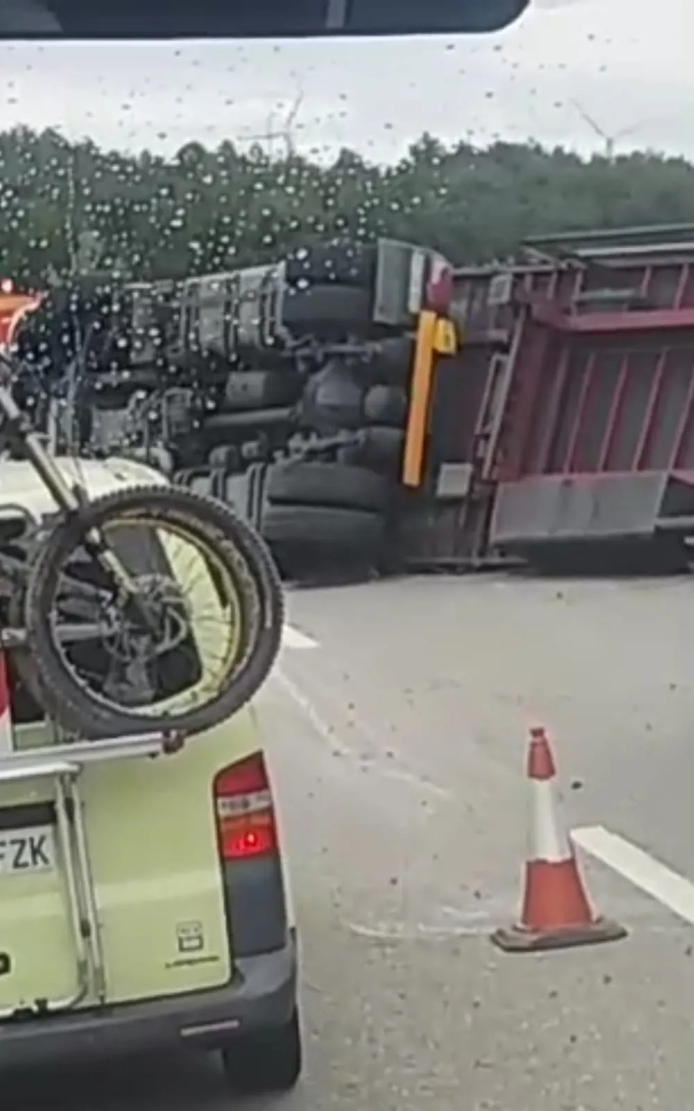 Sucesos Burgos: Accidente en la AP-1, a la altura de Fresno de Rodilla
