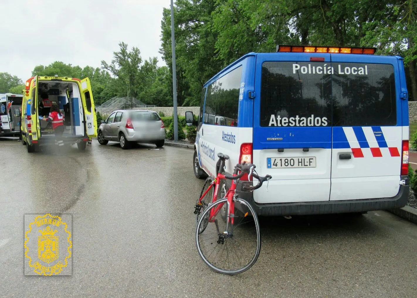 Local Burgos: Ciclista de 71 años resultado herido en un accidente