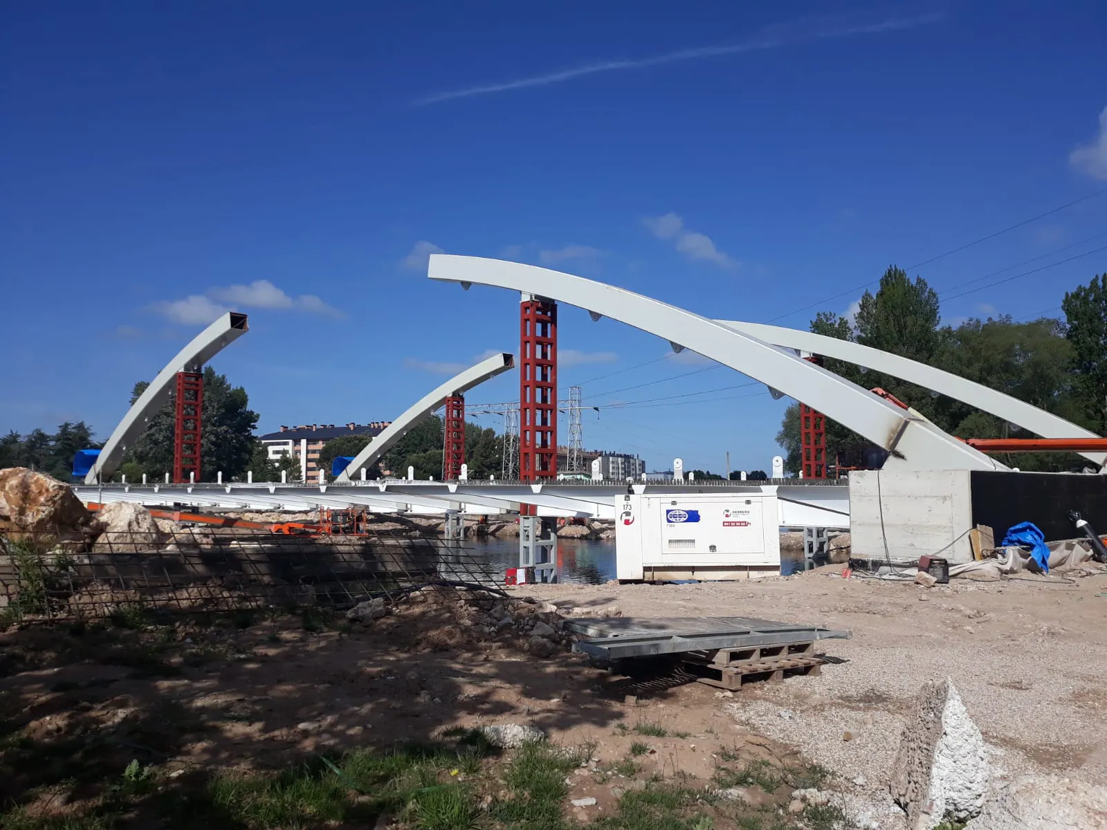 Local Burgos: Las obras del Puente de la Universidad están completas en un 70%