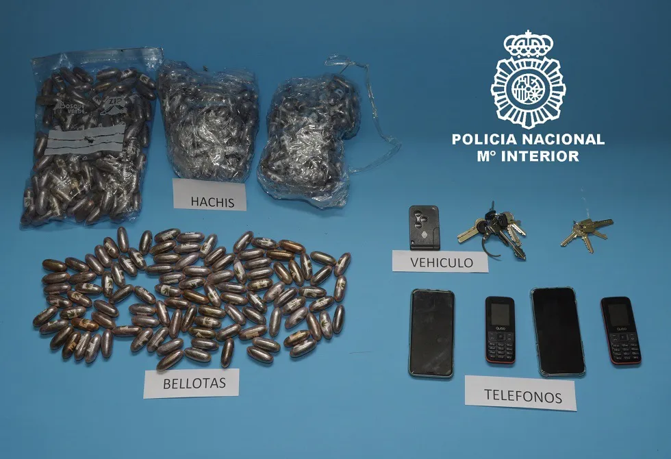 Sucesos Burgos: La Policía Nacional interviene más de 4 kilos de hachís