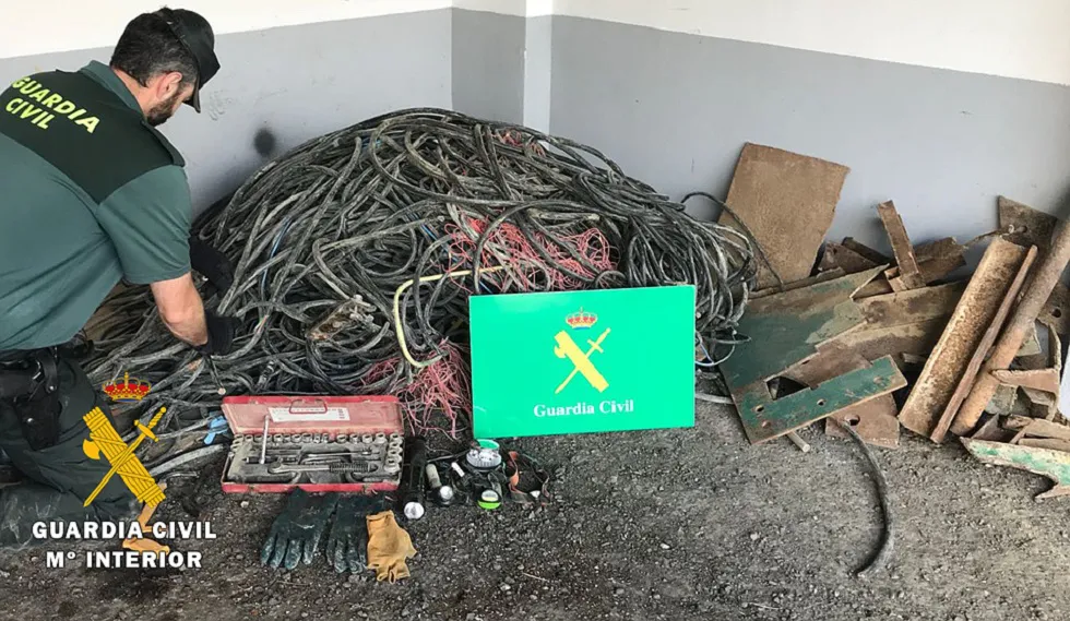 Sucesos Burgos: Detenidas dos personas por robar cable de cobre