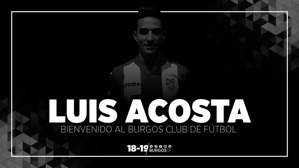 Deportes Burgos: Luis Acosta firma por dos temporadas con el Burgos CF