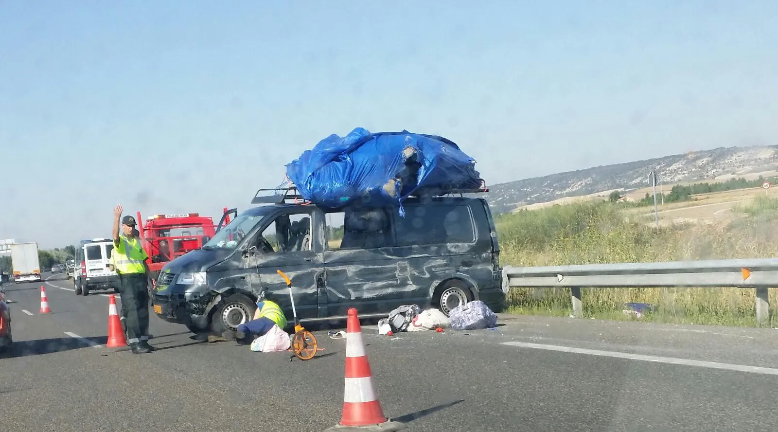 Provincia Burgos: Cuatro personas resultan heridas en un accidente en la A-62