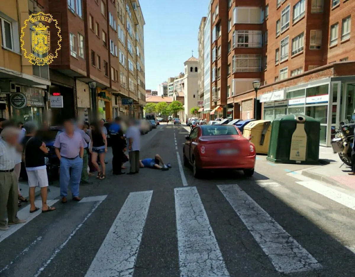 Sucesos Burgos: Dos ciclistas heridos en tres accidentes de tráfico
