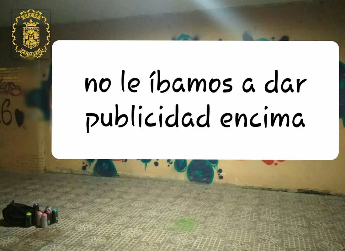Actualidad Burgos: Detenido un grafitero por realizar pintadas