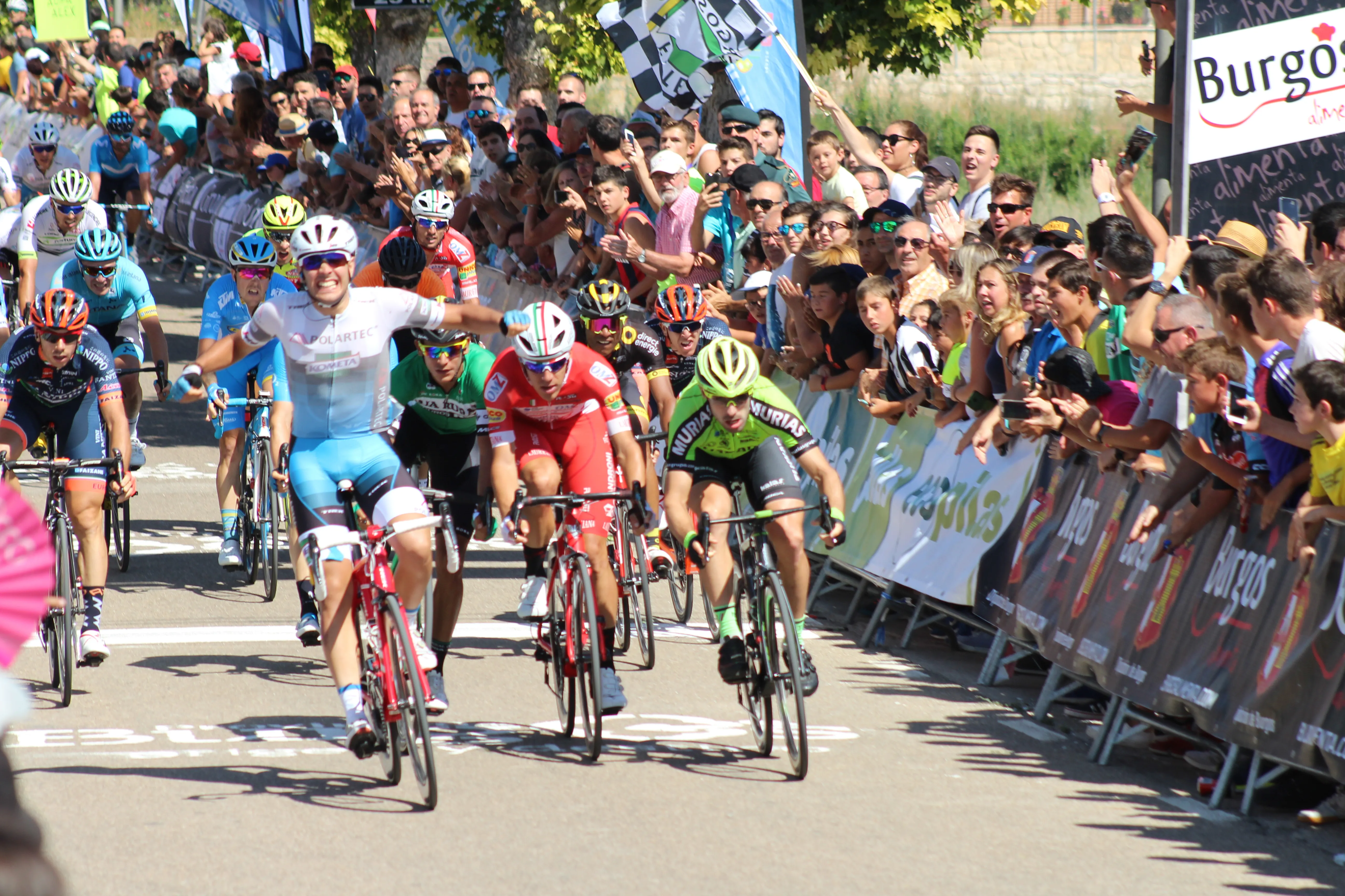 Deportes Burgos: Moschetti se impone en Castrojeriz y Aberasturi logra el liderato de la Vuelta