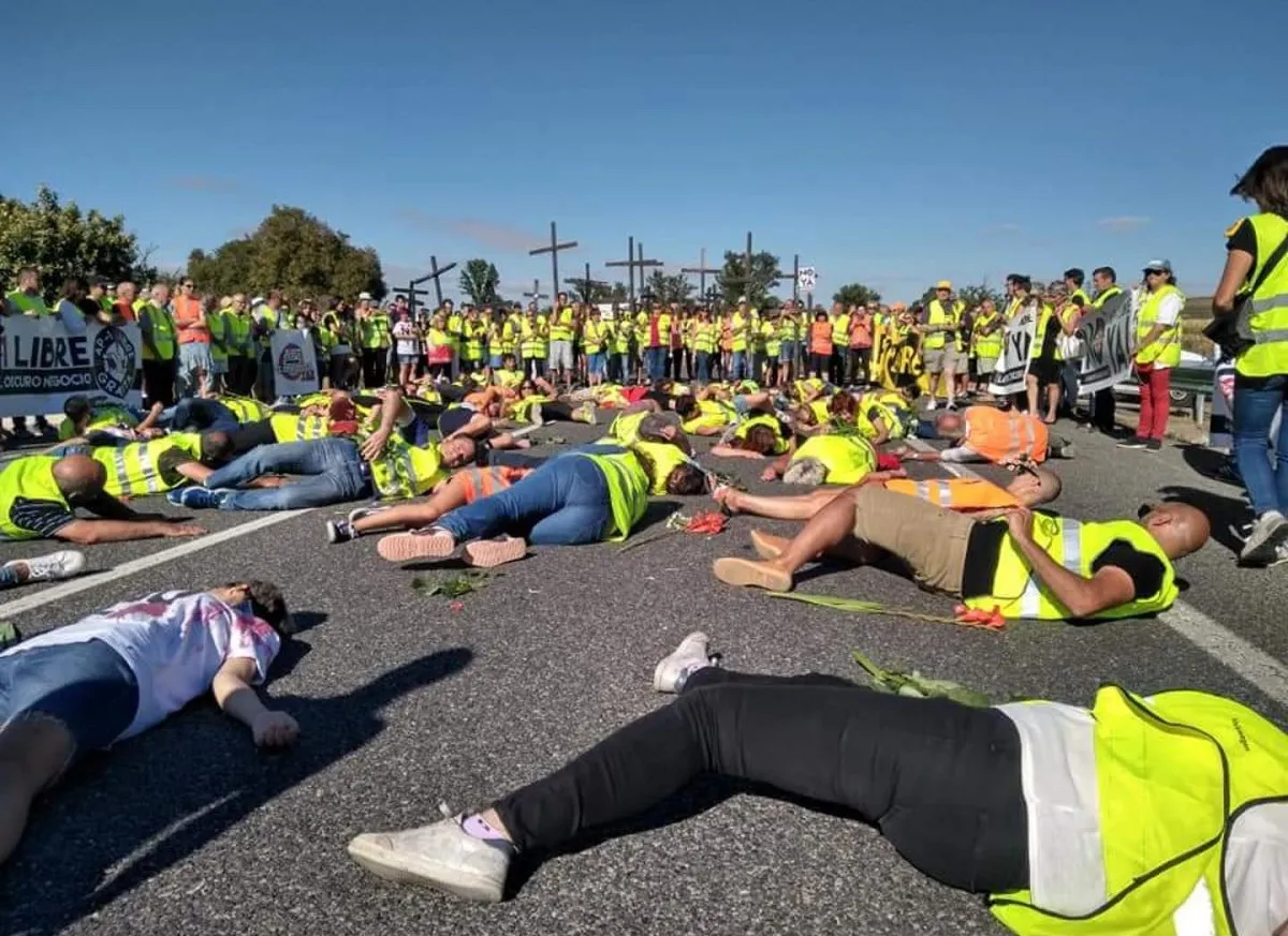 Actualidad Burgos: 300 personas vuelven a exigir la liberalización de la AP-1
