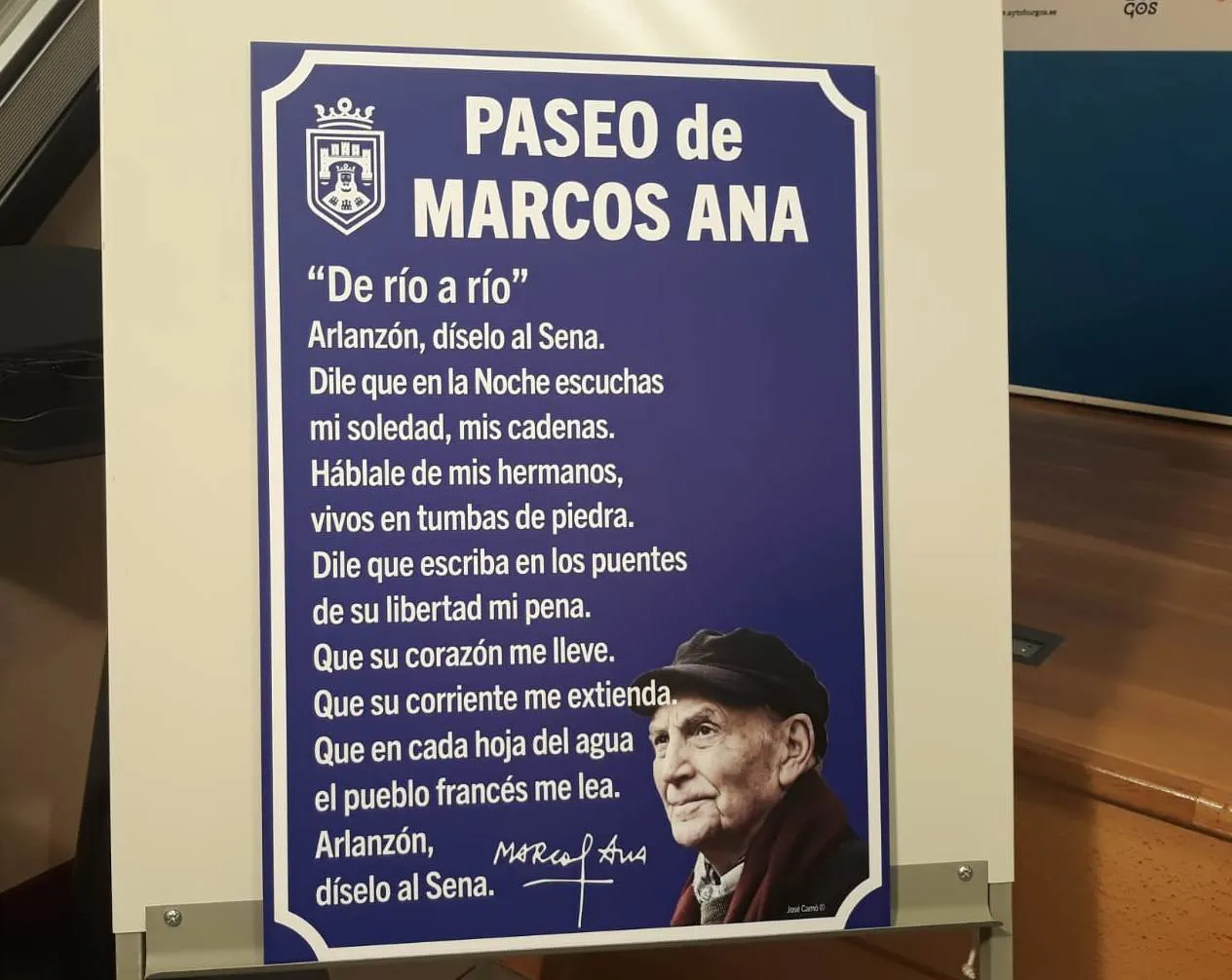 Local Burgos: Marcos Ana protagoniza un homenaje en la ribera del río Arlanzón