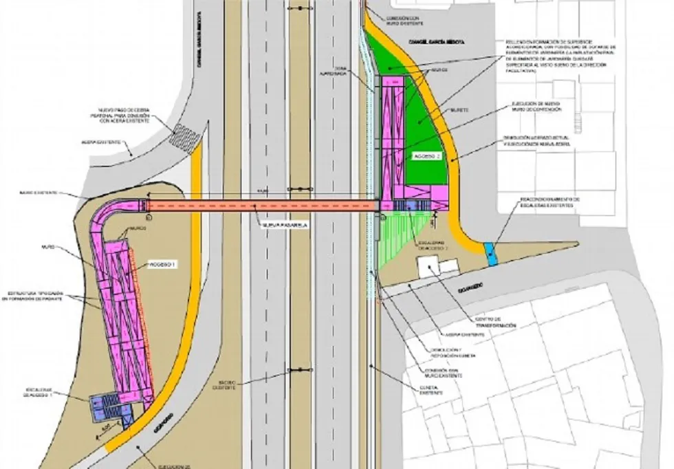 Actualidad Burgos: La nueva pasarela peatonal del barrio del Crucero se adjudica por 458.000 euros