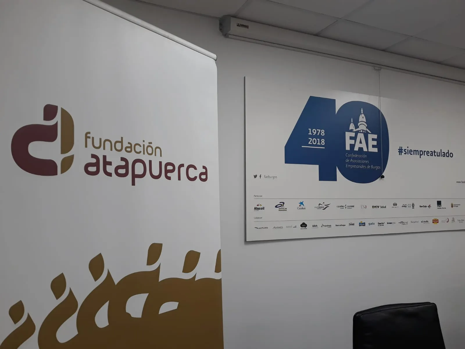 Local Burgos: FAE firma con la Fundación Atapuerca un convenio de 3.000 euros