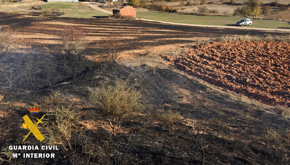 Deportes Burgos: La Guardia Civil investiga a una persona por un delito de incendio forestal
