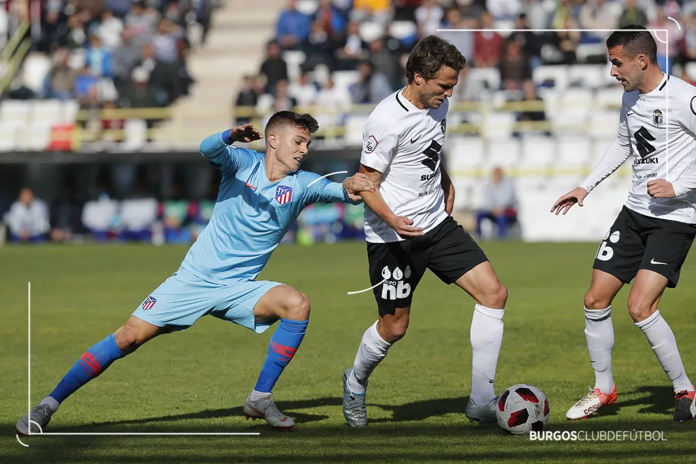 Fútbol Burgos: El Burgos CF no pasa del empate en El Plantio, frente al Atco de Madrid B (1-1)