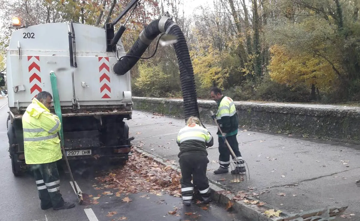 Local Burgos: Imagina acusa de falta de previsión la recogida de hojas en la calles de Burgos