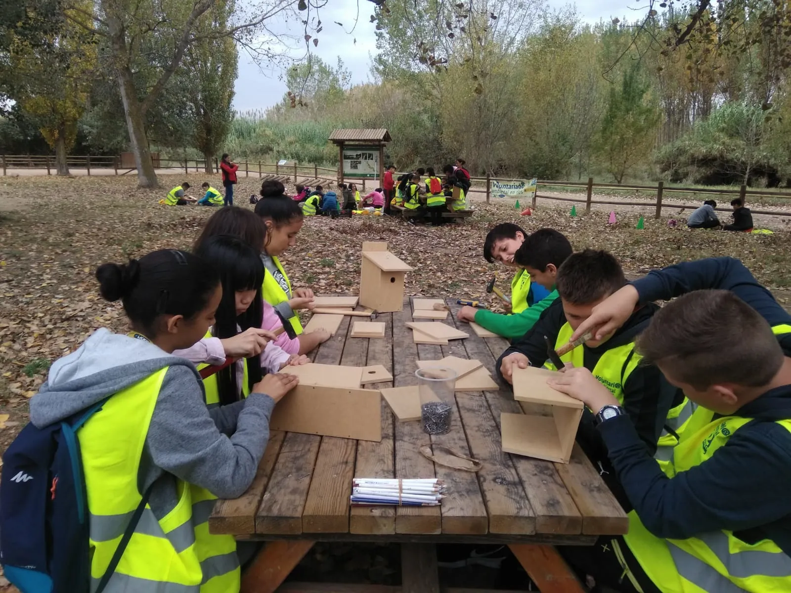 Provincia Burgos: 329 voluntarios de 7 centros educativos diferentes de las provincias de Burgos, La Rioja y Cantabria colaboran en la conservación de la Cuenca Hidrográfica del Ebro