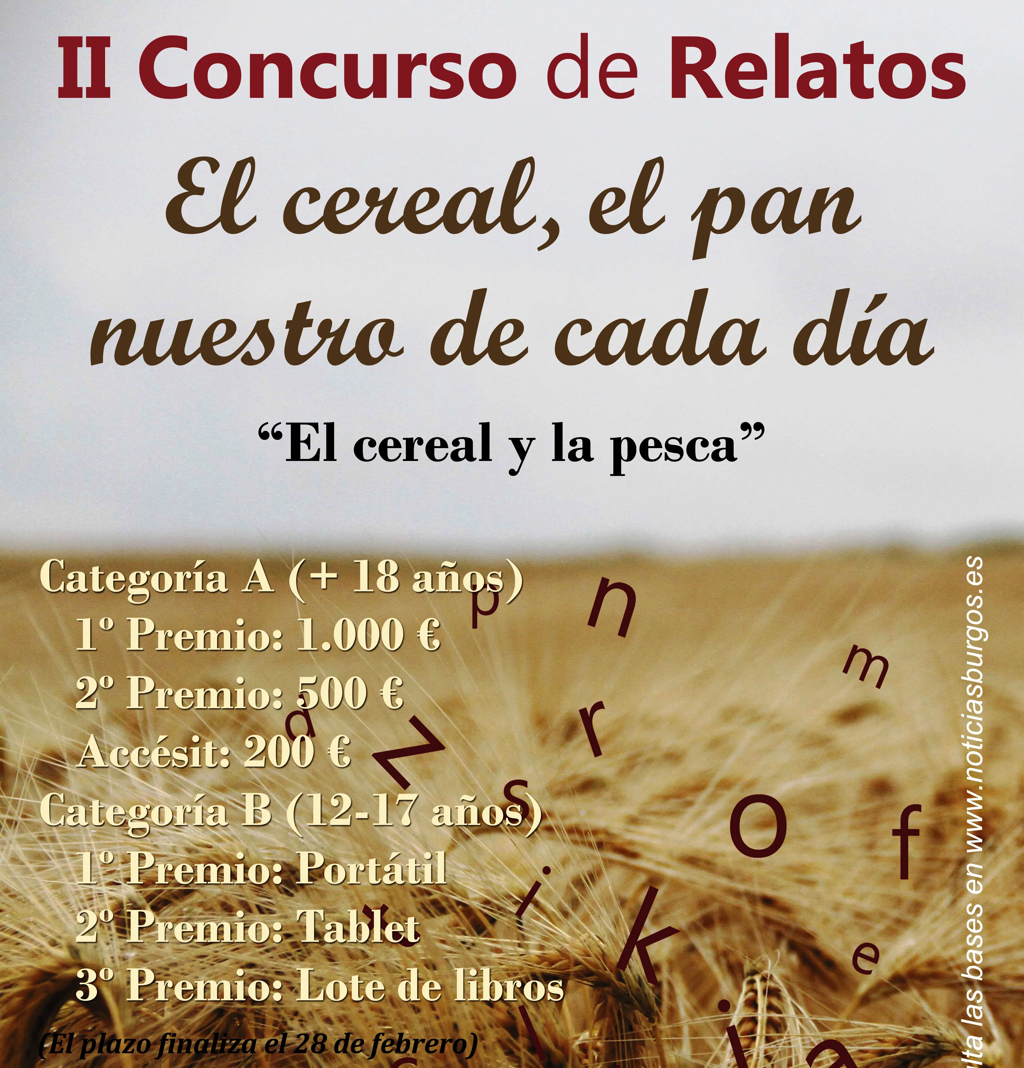 Cultura Burgos: II Concurso de relatos El cereal, el pan nuestro de cada día