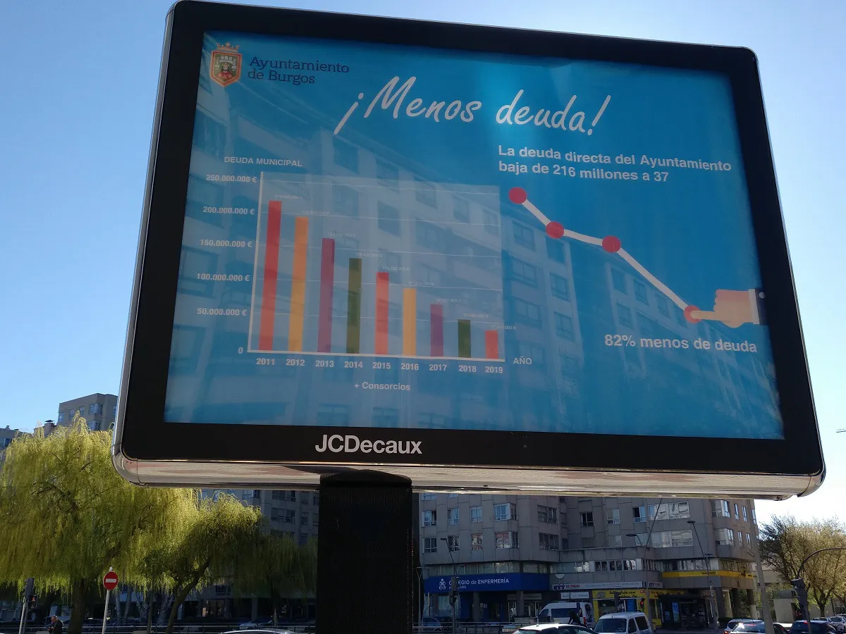 Local Burgos: La Junta Electoral exige al Ayuntamiento la retirada de la campaña Menos deuda de los muppies