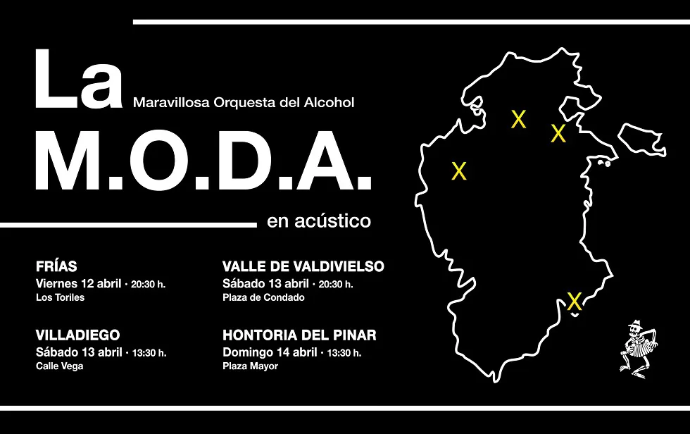 Provincia Burgos: La M.O.D.A actuará en 4 localidades burgalesas para apoyar la cultura en el mundo rural