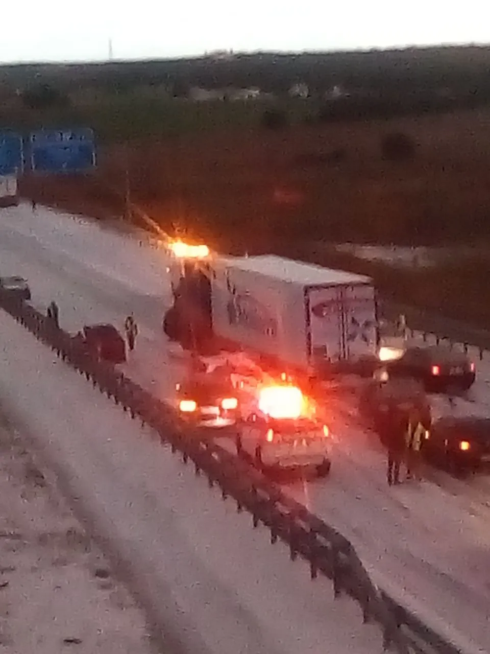 Sucesos Burgos: Una granizada provoca colisiones y heridos en la A-1
