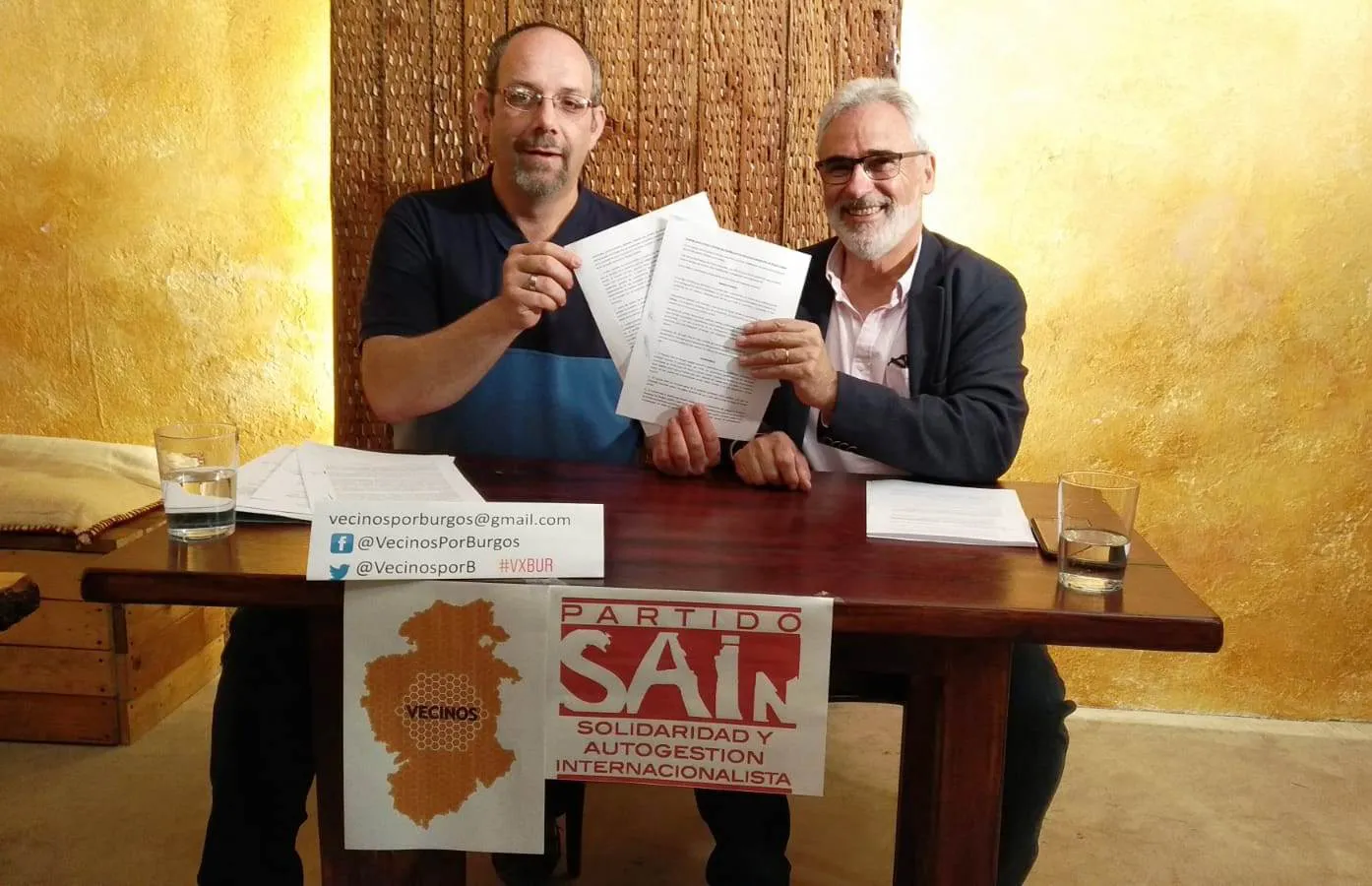 Local Burgos: SAIN deja a un lado las siglas y colabora con Vecinos por Burgos en la candidatura municipal