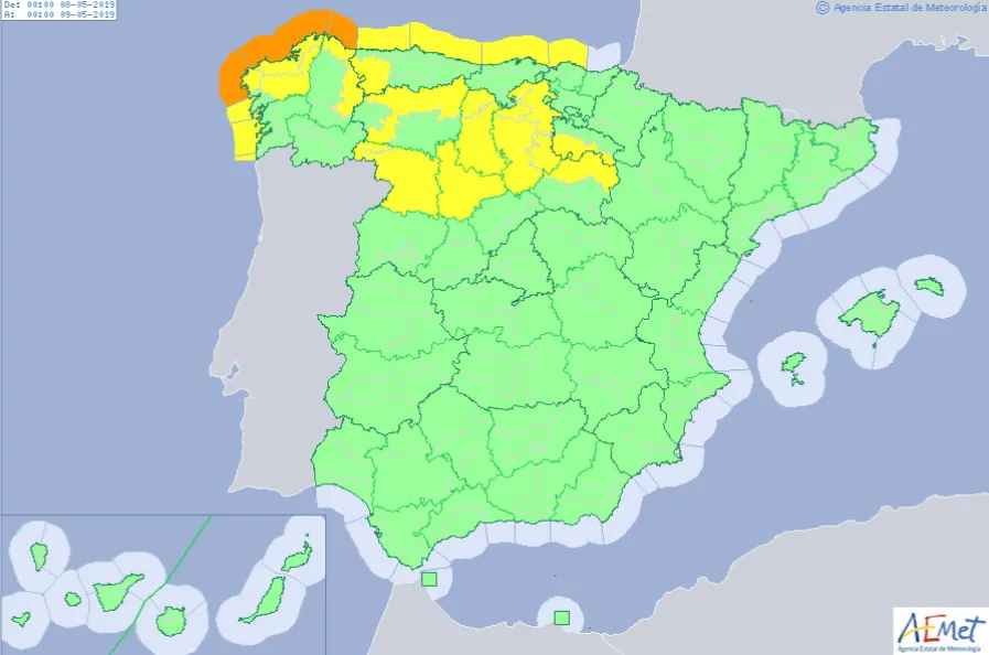 Local Burgos: Activada la alerta amarilla por viento y nieve en toda la comunidad