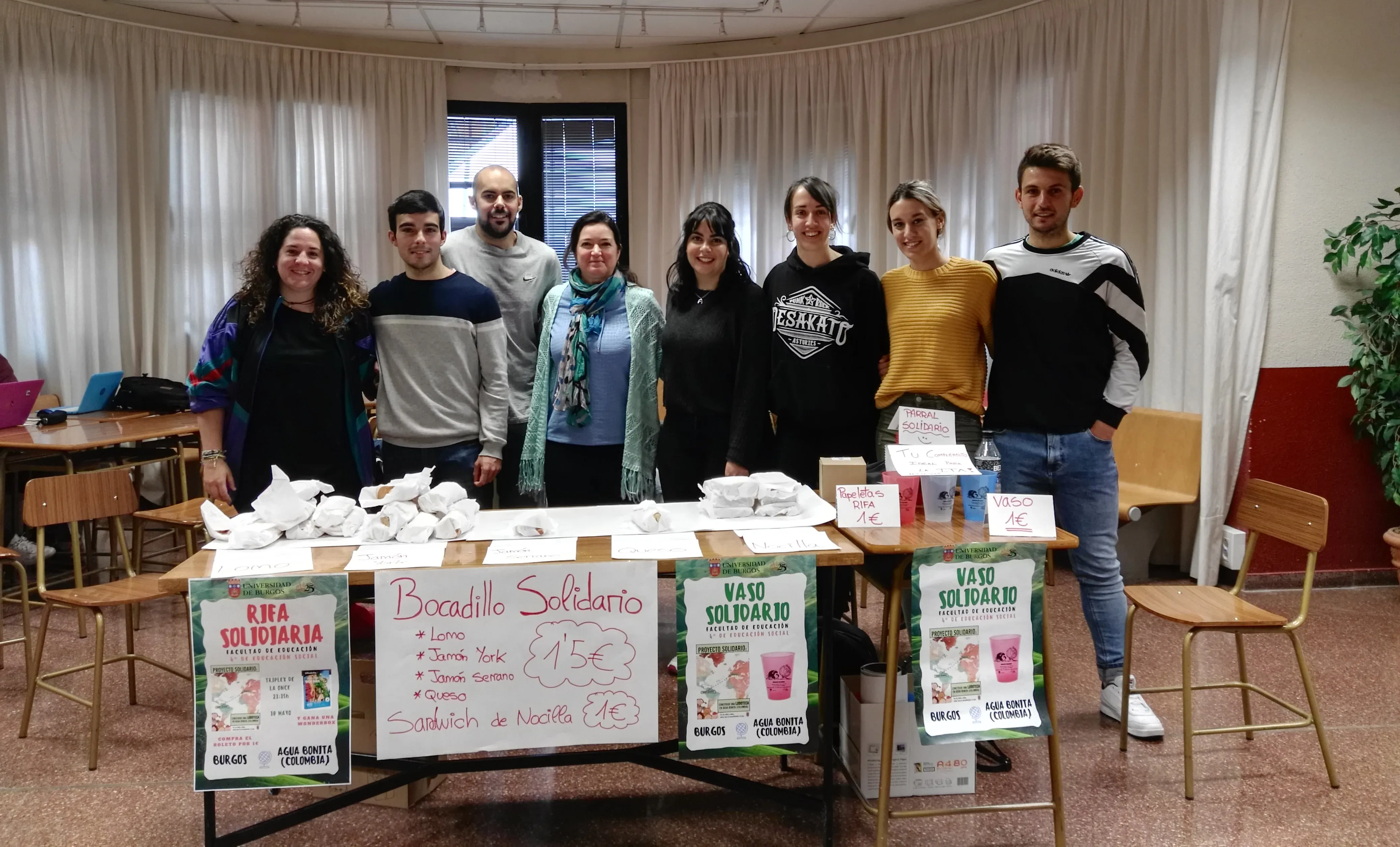 Local Burgos: Alumnos de Educación Social recaudan más de 1.000 euros para una ludoteca en Colombia