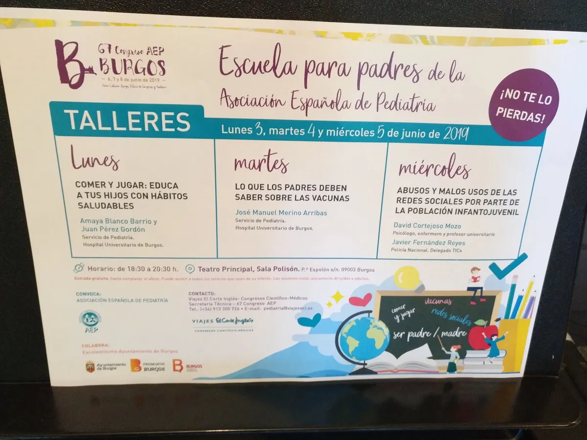 Actualidad Burgos: El Ayuntamiento y la Asociación Española de Pediatría organizan la Escuela de Padres