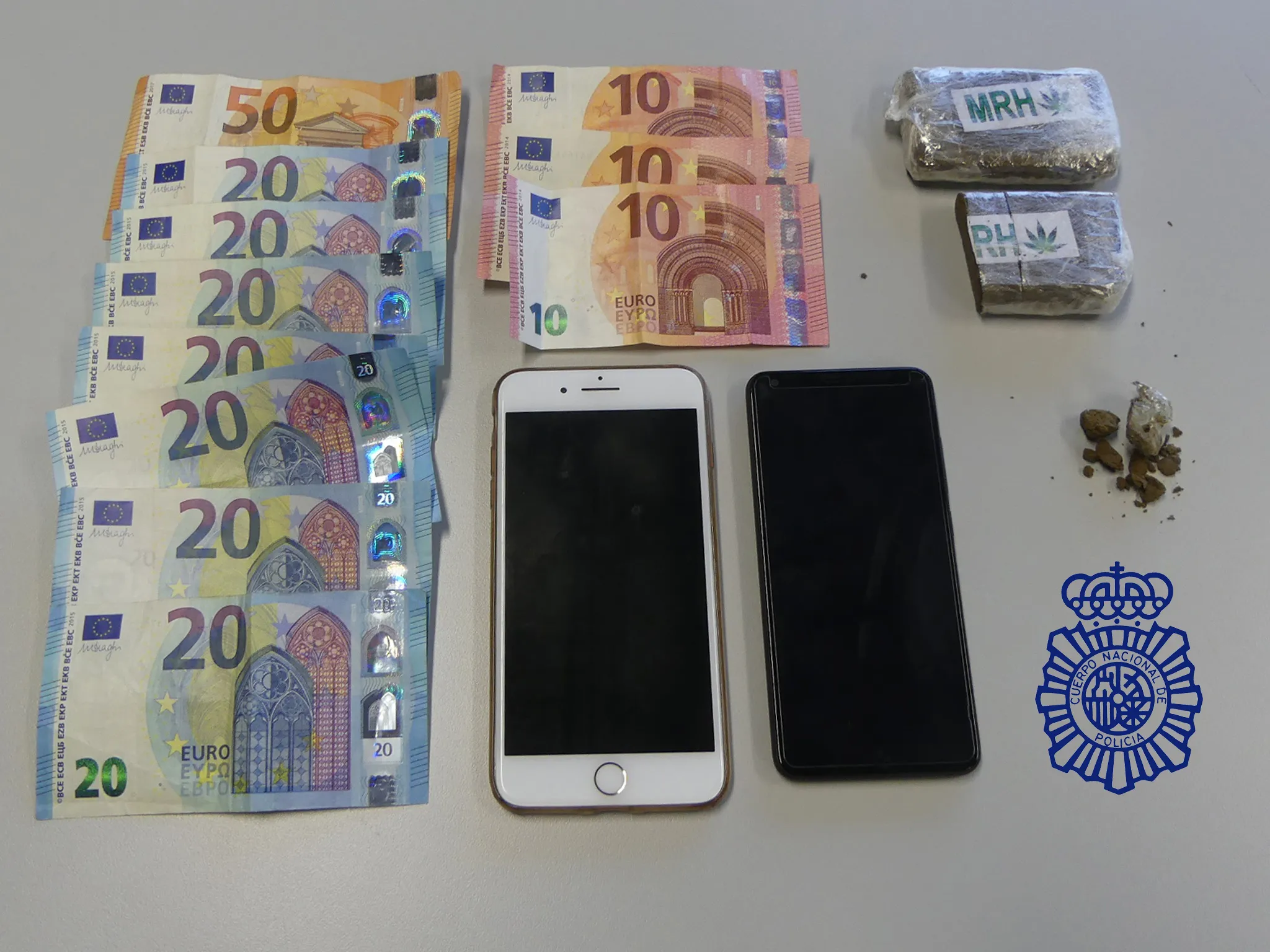 La Policía Nacional de Mirada de Ebro detiene a un varón como presunto autor de un delito contra la salud pública