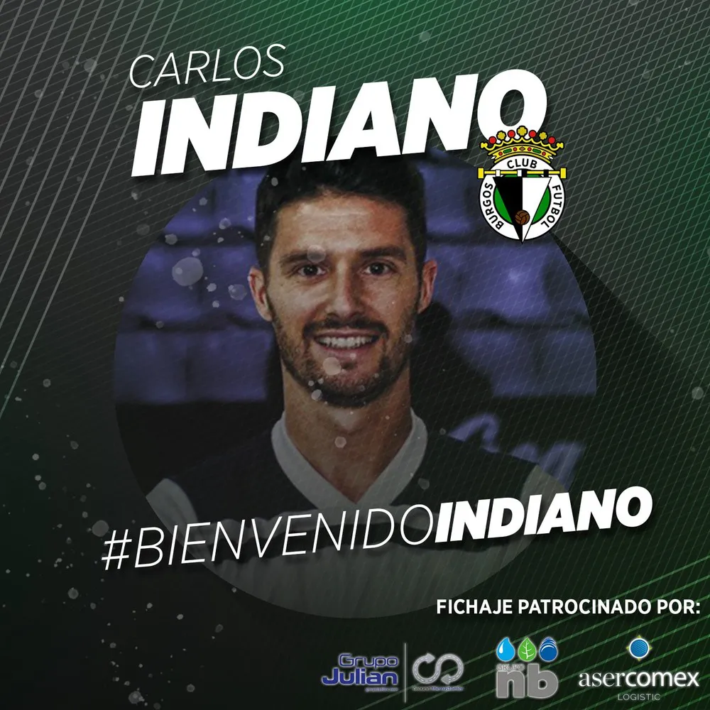 Fútbol Burgos: El Burgos CF ficha a Indiano para su centro del campo