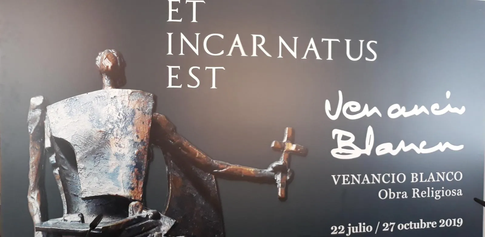 La gubia y el cincel del escultor Venancio Blanco llegan a la Catedral del 23 de julio al 27 de octubre