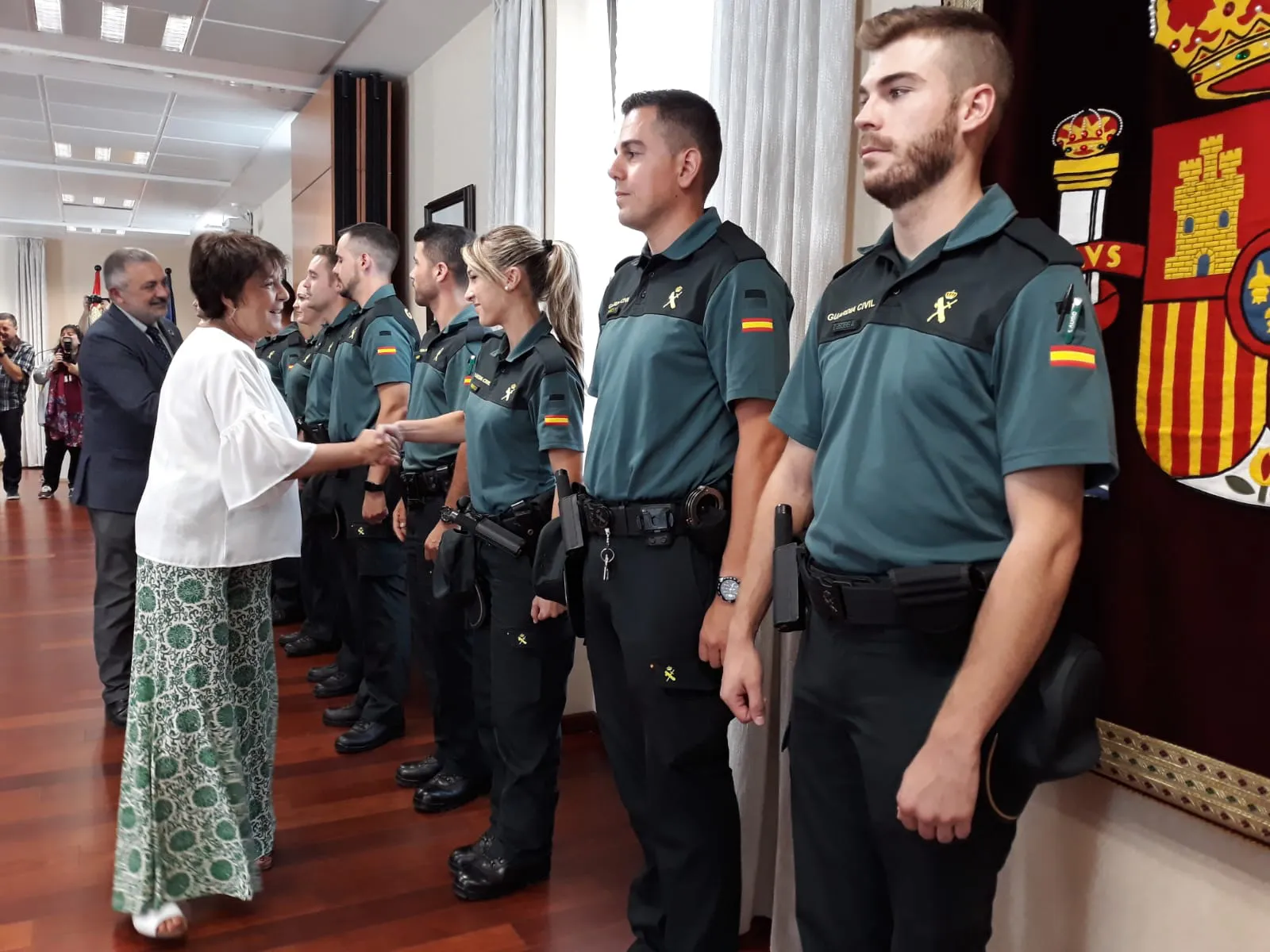 Burgos recibe 35 agentes en prácticas de la Policía Nacional y de la Guardia Civil