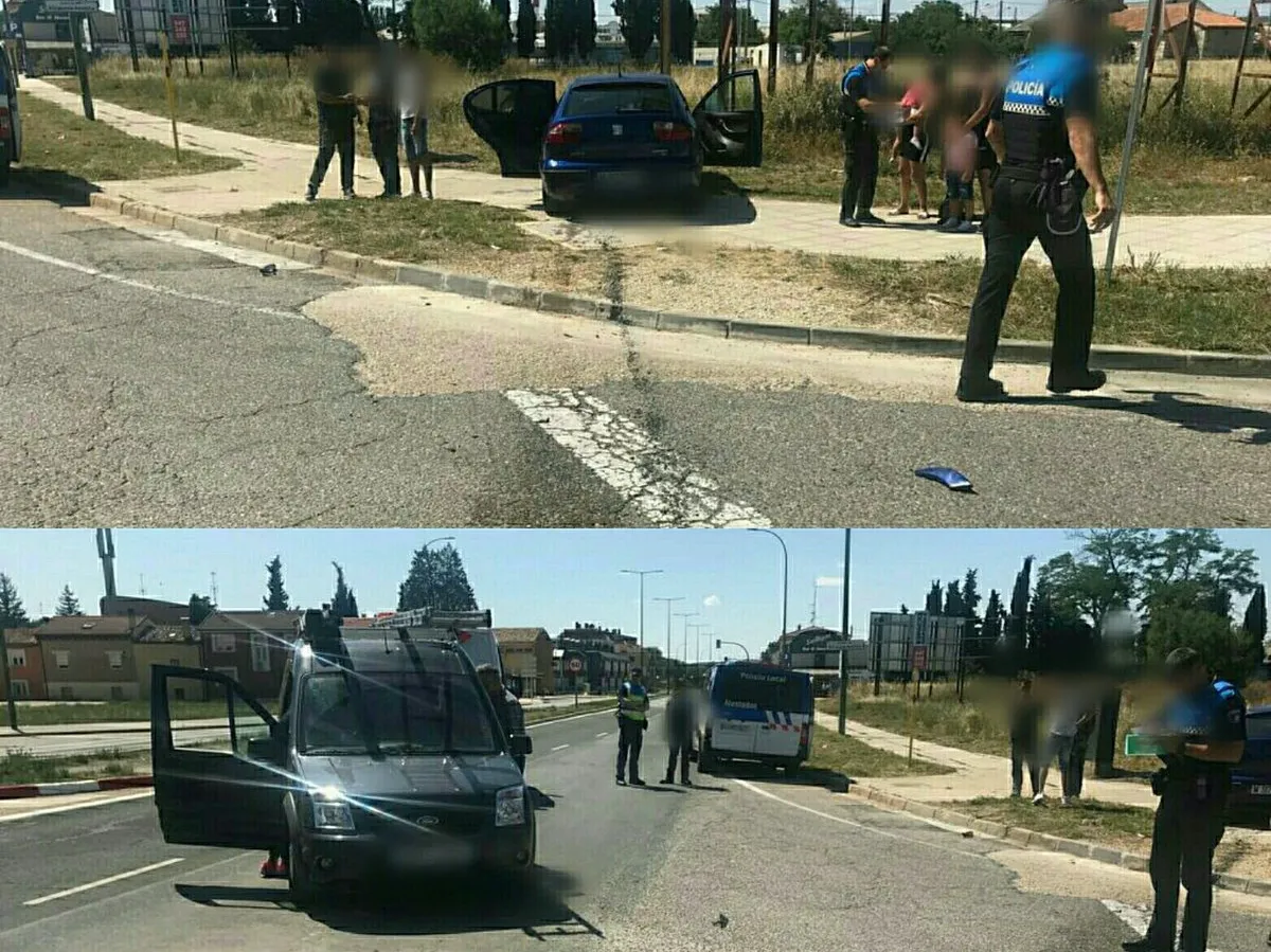 Cinco heridos en un accidente tras saltarse un semáforo en rojo