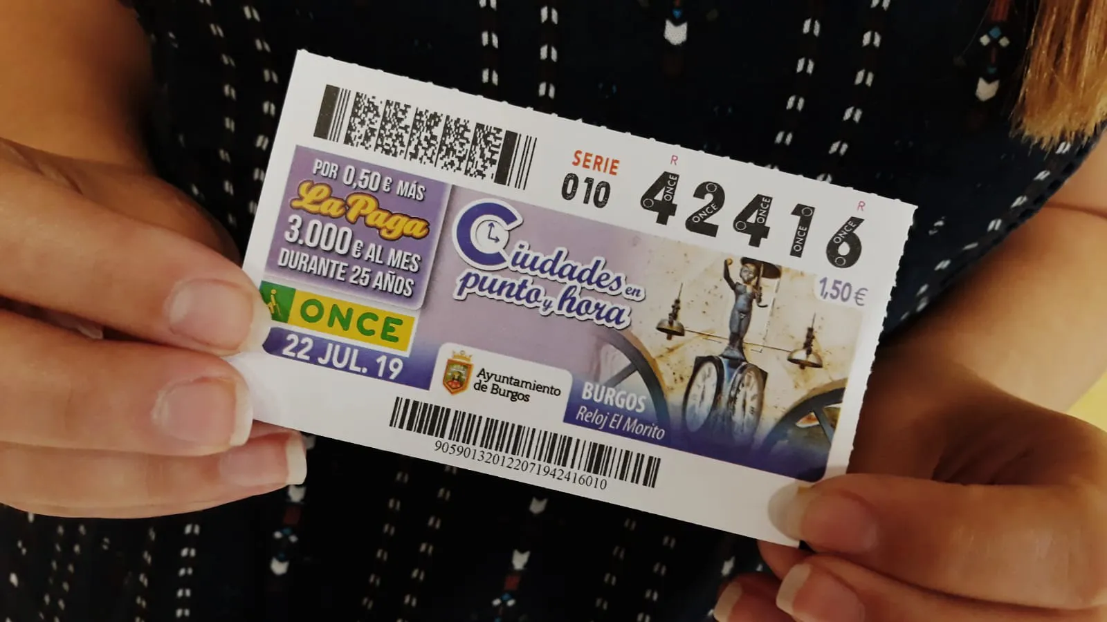 El Sorteo Extraordinario de Verano de la ONCE reparte 100.000 en Burgos