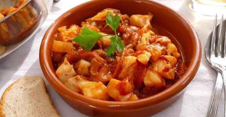 Bacalao Ajoarriero con huevo a 60º