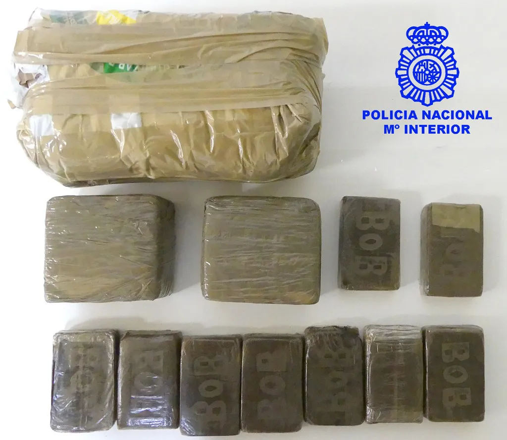 La Policía Nacional de Burgos detiene a un hombre con cerca de cuatro kilos de hachís