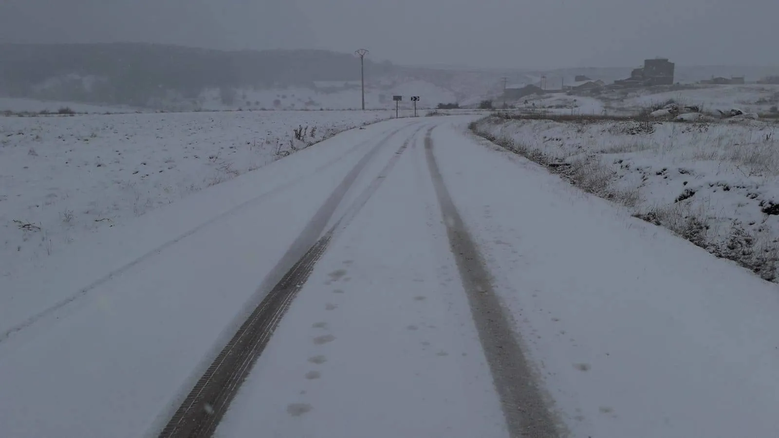 Nevadas y vientos en Burgos en estos días