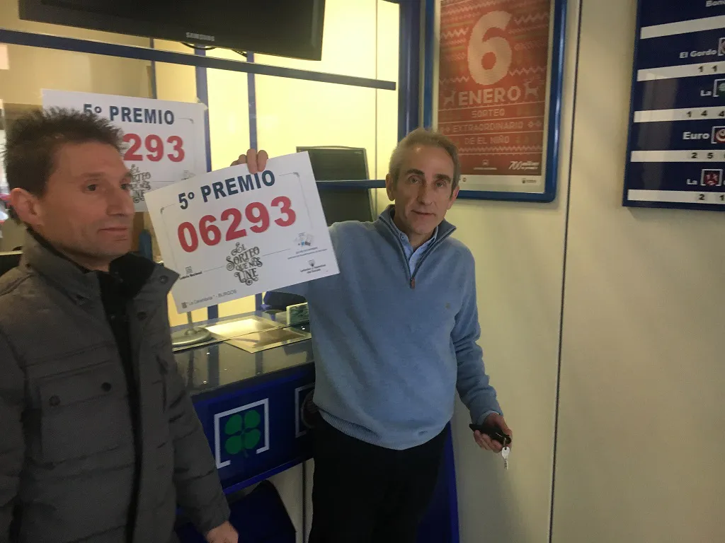 Burgos agraciada con dos quintos premios del sorteo de la Lotería de Navidad con el 6.293 y el 66.212